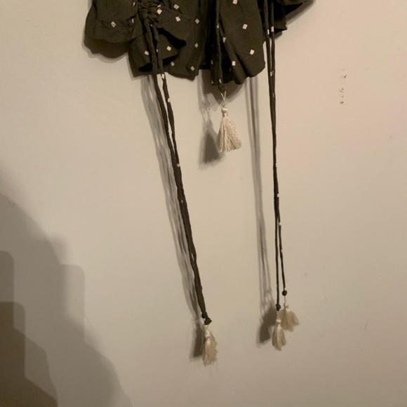 Faithfull the Brand Olive Polka Dot Romper - Picture 4 of 7